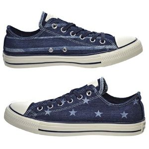 [NWT] [Converse] Low top denim Stars and Stripes